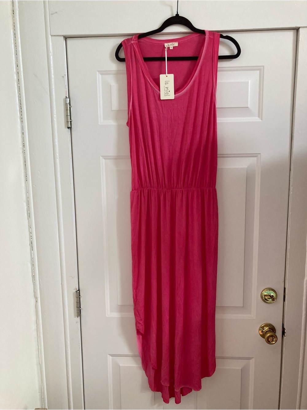 La Miel Pink Sleeveless Maxi Dress Size M New without tags